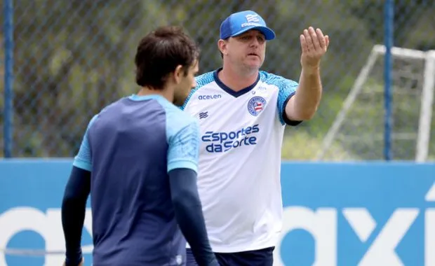 Rogério Ceni no segundo treino à frente do Bahia