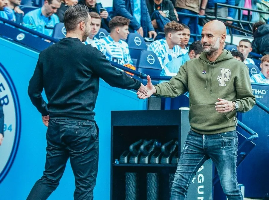 Treinadores do Manchester City e Brighton se enfrentam