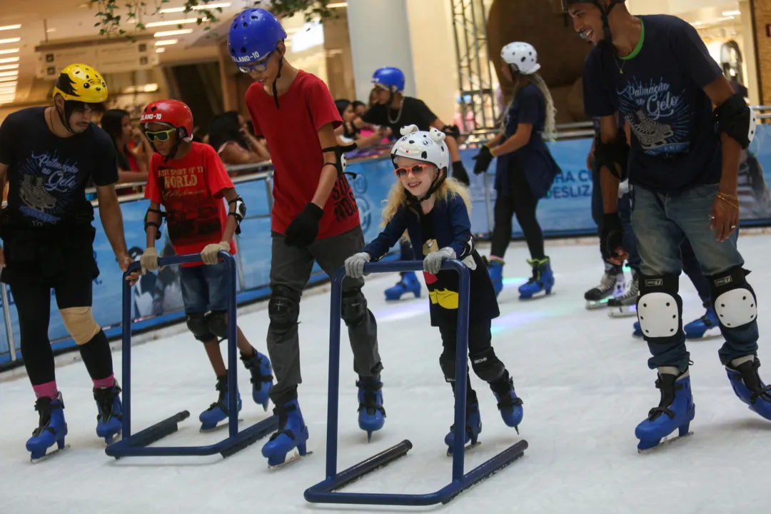 Crianças tiveram tarde divertida no Shopping Barra