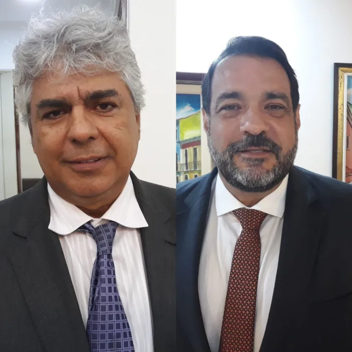 Montagem do deputado estadual Robinho (UB) e líder da bancada de oposição na Alba, Alan Sanches (UB)