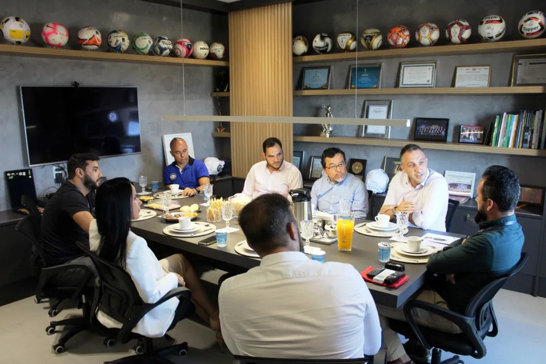 Reunião na sede da FBF