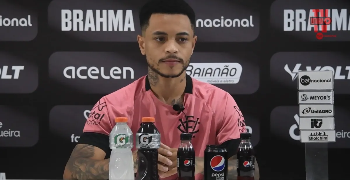 Matheusinho durante coletiva na tarde desta terça-feira