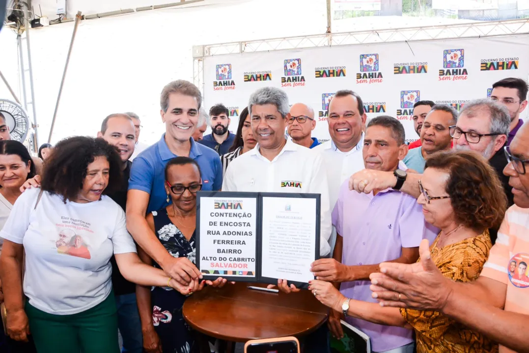 Jerônimo entregou obra de R$ 15 milhões no bairro Alto do Peru, em Salvador