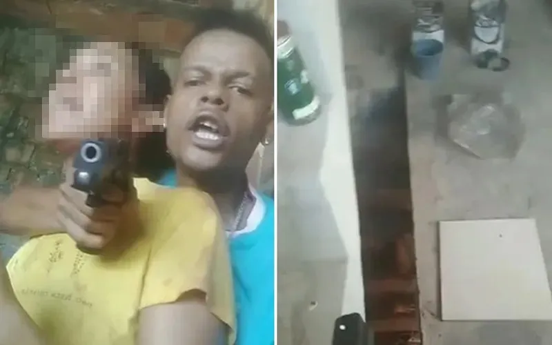 O suspeito invadiu a casa da vítima e, com uma arma, a expôs por meio de uma 'live' no Instagram