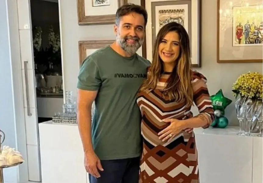 Lucas Caribé e sua irmã, Priscila Caribé