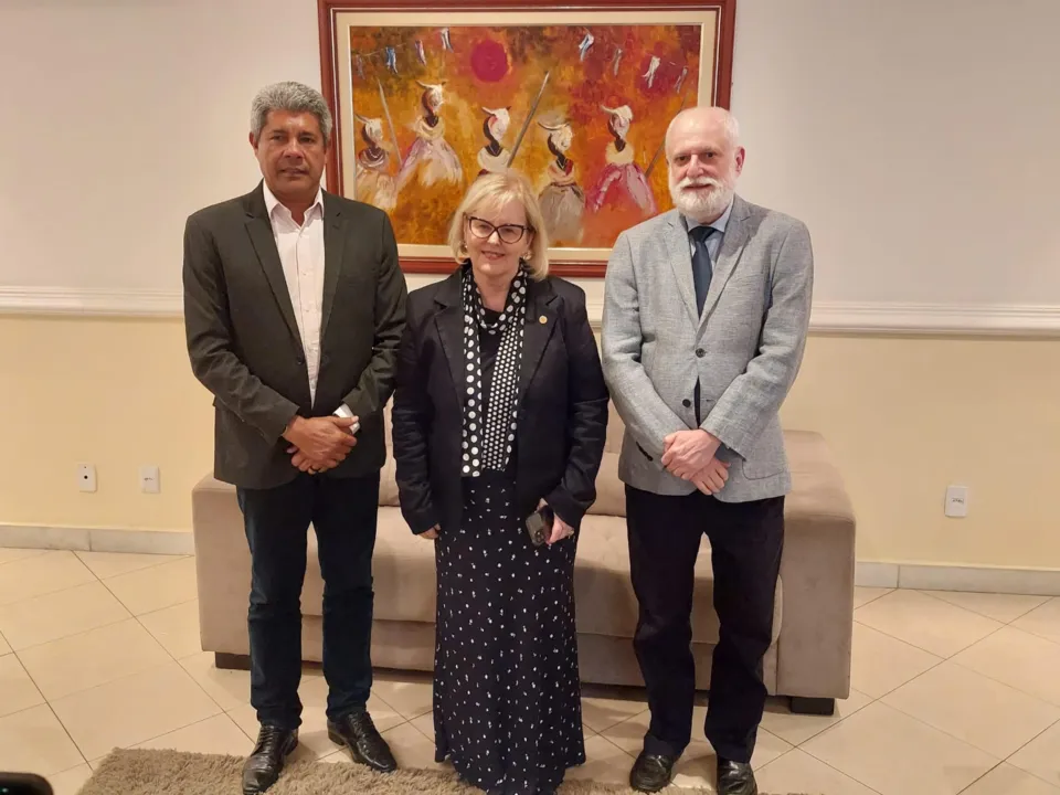 Reunião entre os chefes do Executivo baiano, Jerônimo Rodrigues, e do Judiciário federal e estadual, Rosa Weber e Nilson Soares Castelo Branco