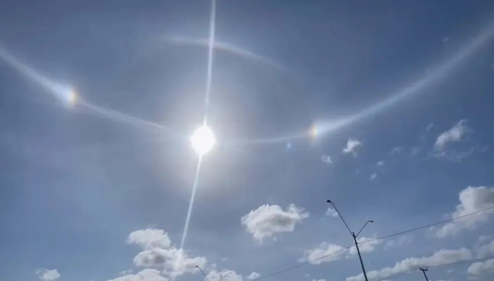 O fenômeno aconteceu na cidade de Parnaíba