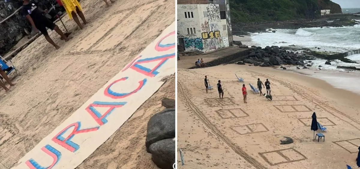 A praia fica na rua Barro Vermelho, no bairro do Rio Vermelho