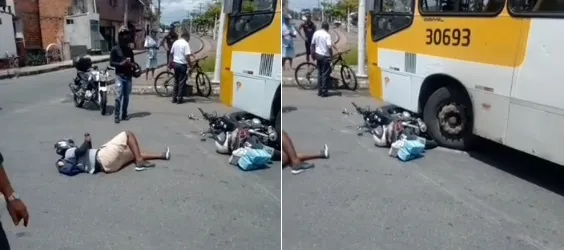 Imagem ilustrativa da imagem Motociclista é atropelado por ônibus na Av. Suburbana; veja
