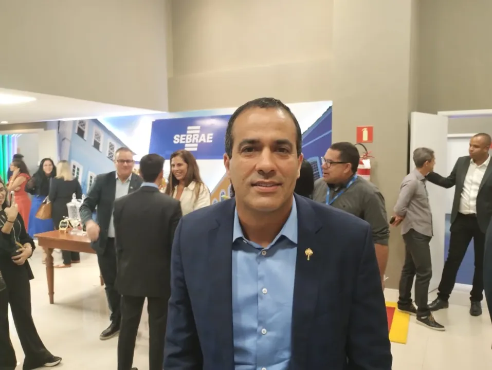 Prefeito de Salvador, Bruno Reis (UB), durante o lançamento do 12º prêmio do SEBRAE Prefeitura empreendedora