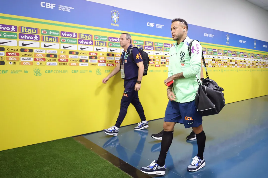 Neymar na Arena Pantanal, em Cuiabá