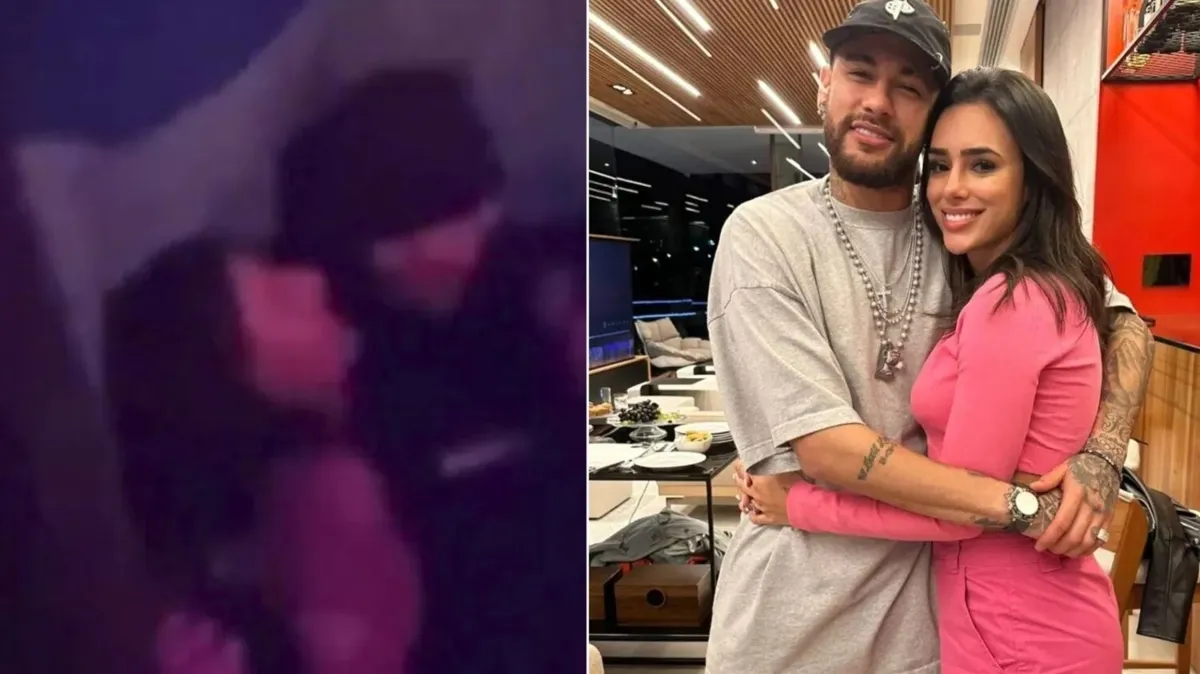 Namorando, Neymar é visto na balada com duas mulheres