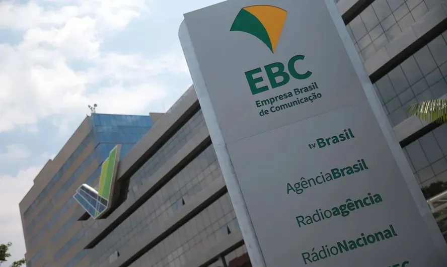 Fachada da empresa EBC, em Brasília