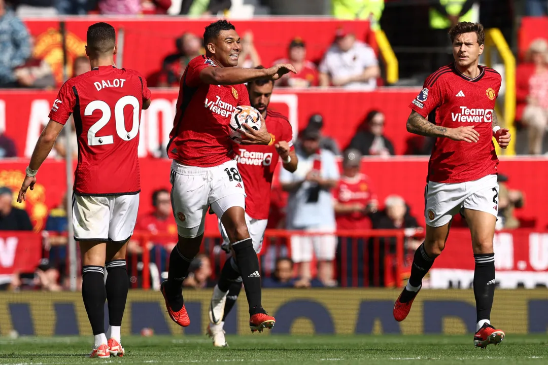 Casemiro marcou um dos gols da virada do Manchester United