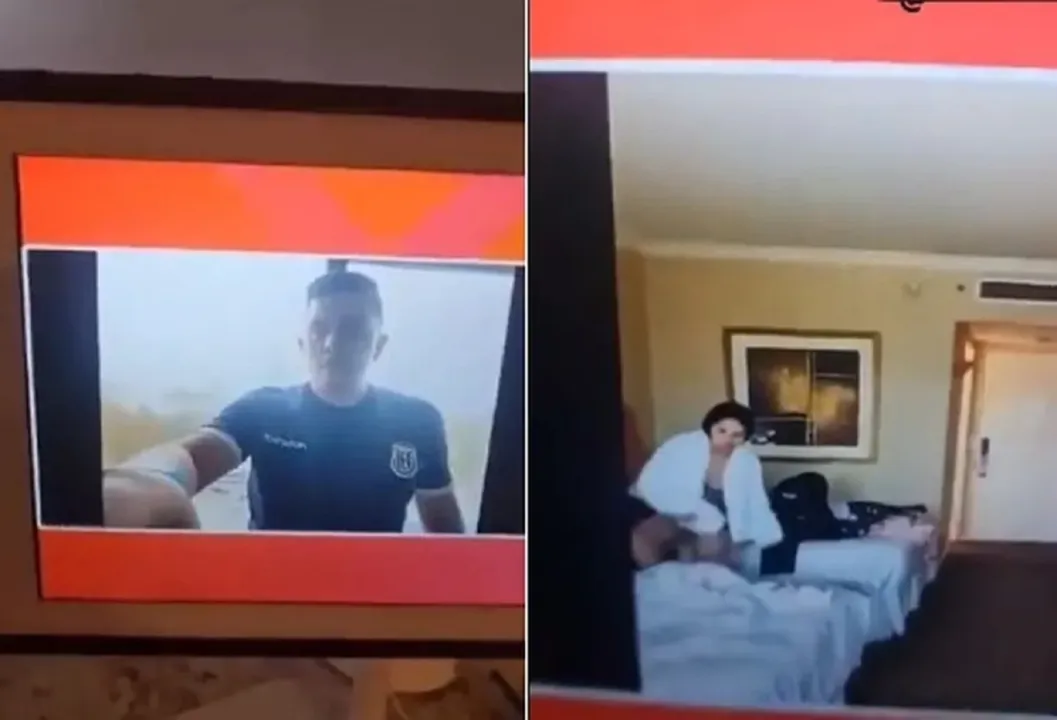 Imagem ilustrativa da imagem Repórter casado vacila e exibe amante nua em quarto; vídeo