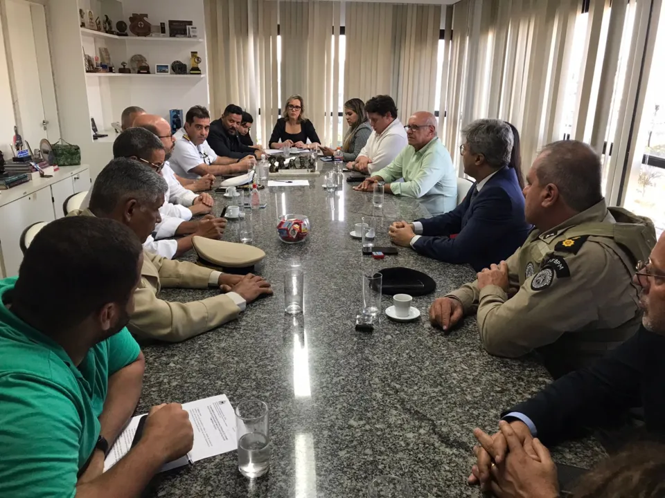 Reunião entre SSP e Setur, em Salvador