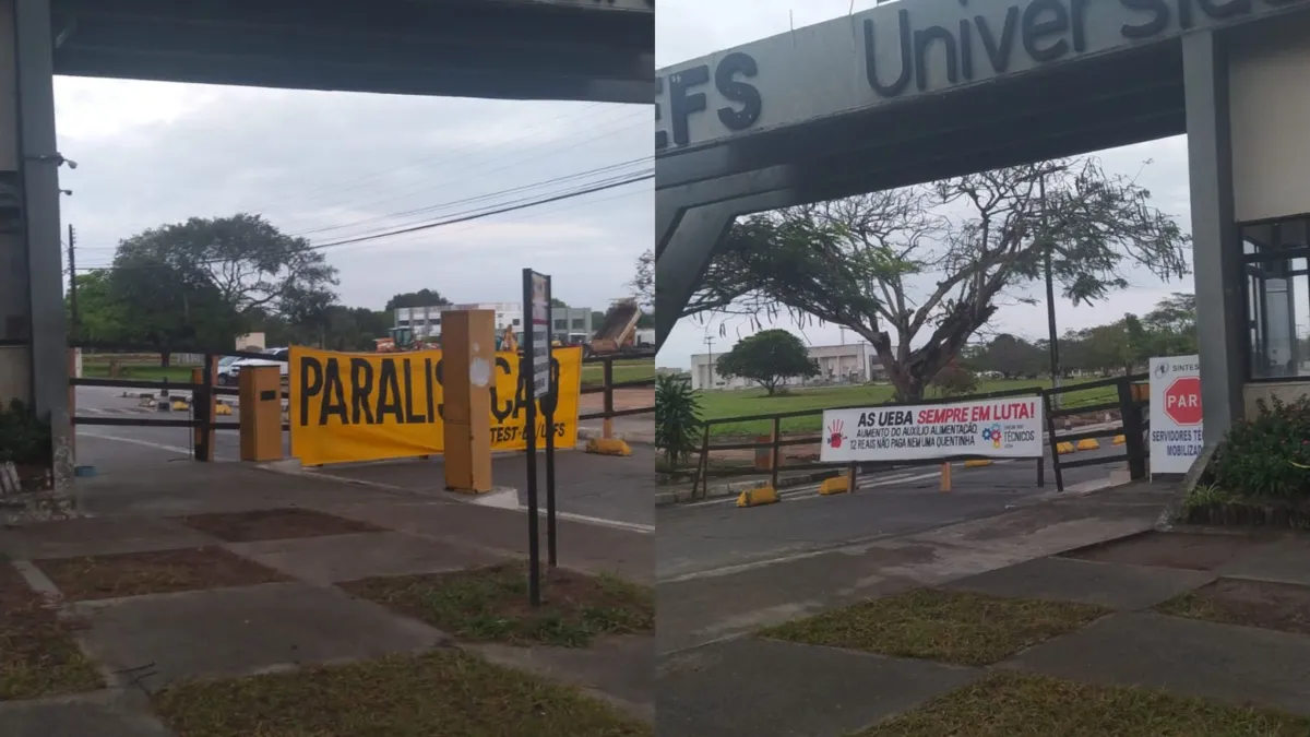 A UEFS amanheceu com cartazes de paralisação