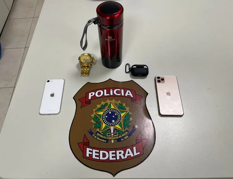 PF constatou que um dos objetos furtados estava em posse de um prestador de serviço de vigilância do centro de distribuição