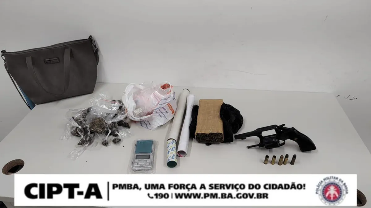 Todo o material apreendido pela polícia