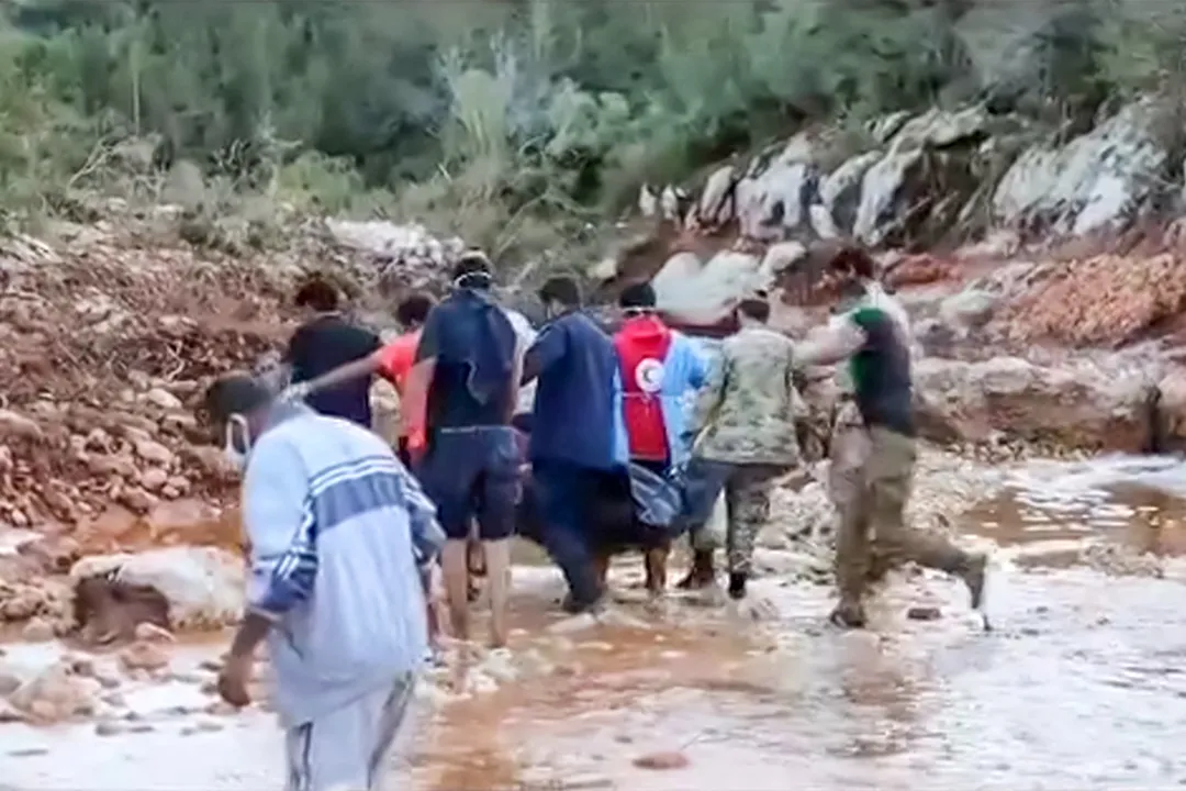 A cidade de Derna foi uma das mais atingidas