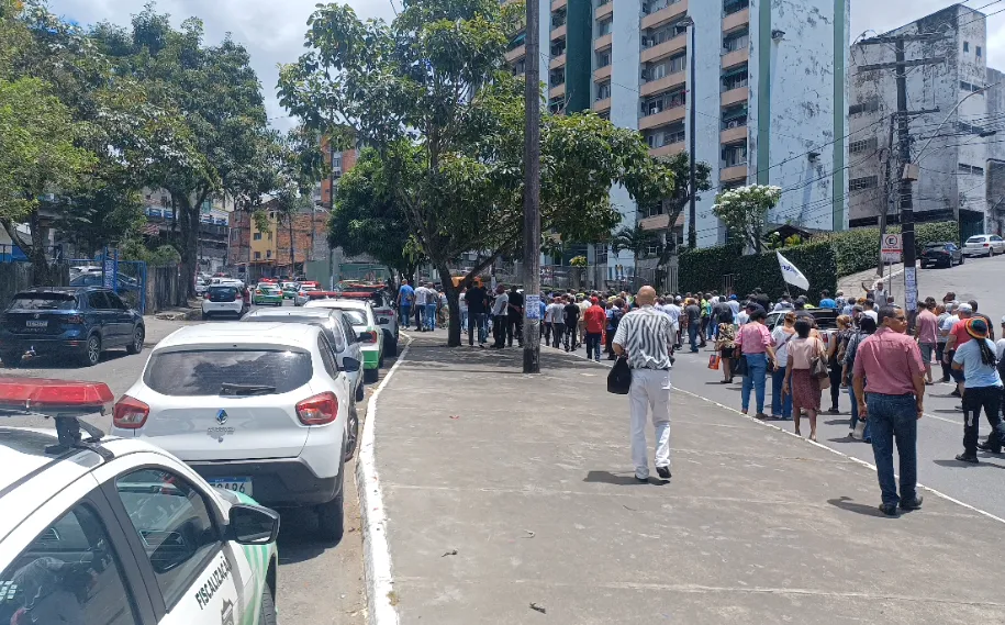 A manifestação provocou lentidão no trânsito do local