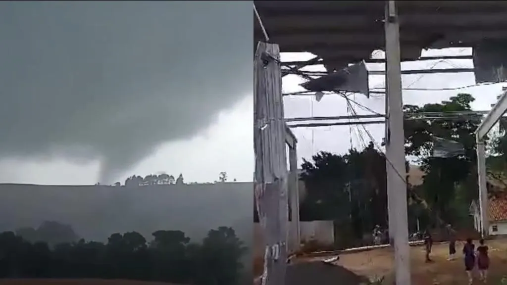 Tornado assusta moradores do Paraná