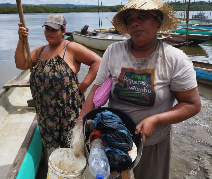 Marisqueiras denunciam escassez de peixes e mariscos após abertura de comportas da represa