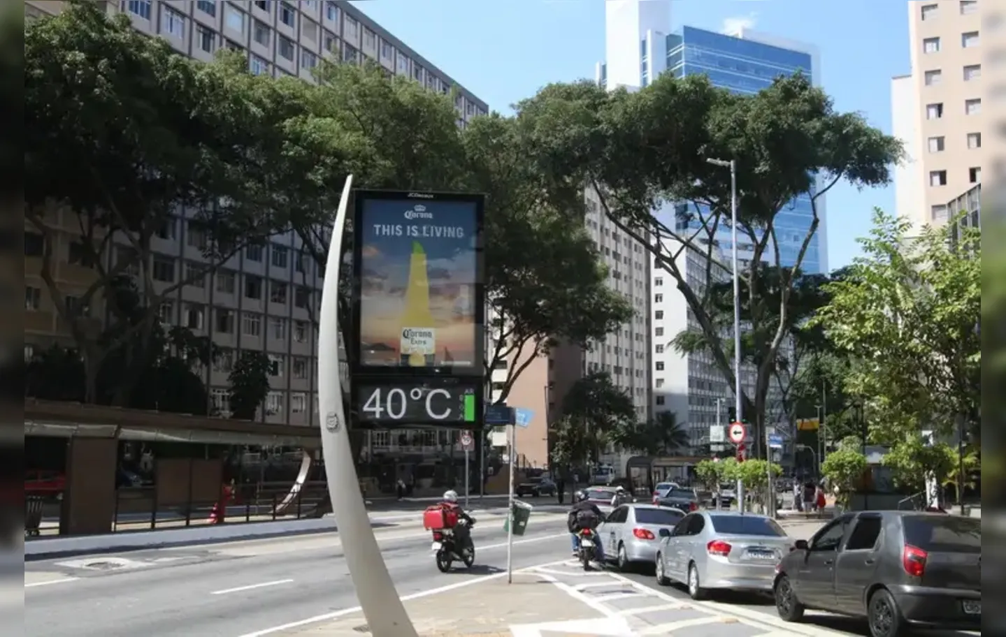 Calor já atinge a cidade de São Paulo