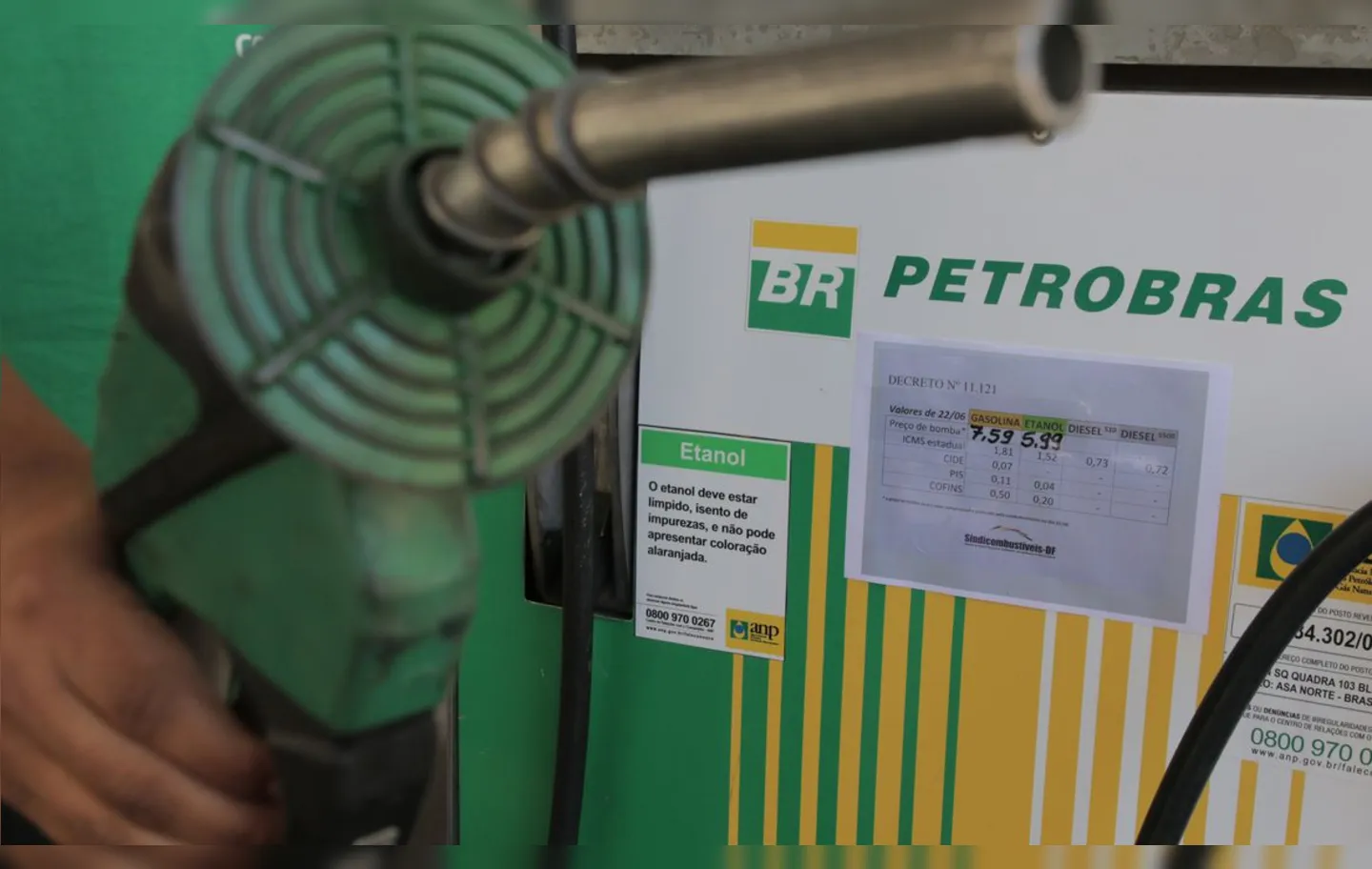 O preço médio do etanol, por sua vez, subiu para R$ 3,66 na última semana.