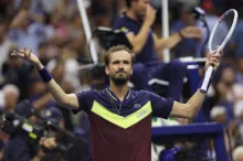 Imagem ilustrativa da imagem Alcaraz perde para Medvedev na semifinal do US Open