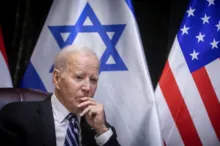 Imagem ilustrativa da imagem Biden acusa Hamas e Rússia de quererem 'aniquilar' democracias