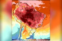 Imagem ilustrativa da imagem Brasil terá frente fria com temporais e onda de calor