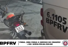 Imagem ilustrativa da imagem Dupla é presa ao tentar roubar motocicleta em Itapuã