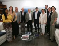 Imagem ilustrativa da imagem Grupo A TARDE recebe visita do presidente da Fecomércio-BA