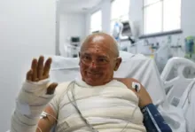 Imagem ilustrativa da imagem Idoso atingido por raio recebe alta hospitalar