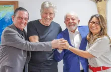 Imagem ilustrativa da imagem Lula se encontra com Roger Waters no Palácio do Planalto