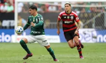 Imagem ilustrativa da imagem Palmeiras enfrenta Flamengo mirando a liderança do Brasileiro