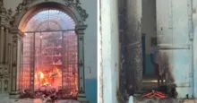 Imagem ilustrativa da imagem Vídeo: igreja tombada em Valença é alvo de incêndio