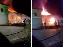 Imagem ilustrativa da imagem Vídeo: imóvel entra em chamas no interior da Bahia
