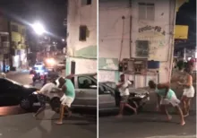 Imagem ilustrativa da imagem Vídeo: motoristas 'trocam socos' em bairro movimentado de Salvador