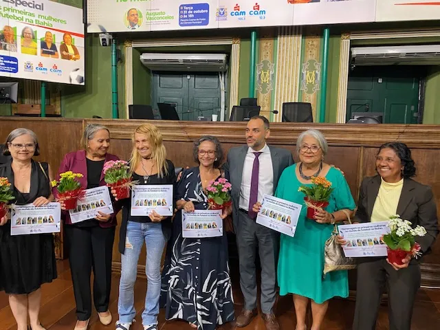 As homenageadas foram pioneiras no esporte da Bahia, com um trabalho na imprensa e no campo