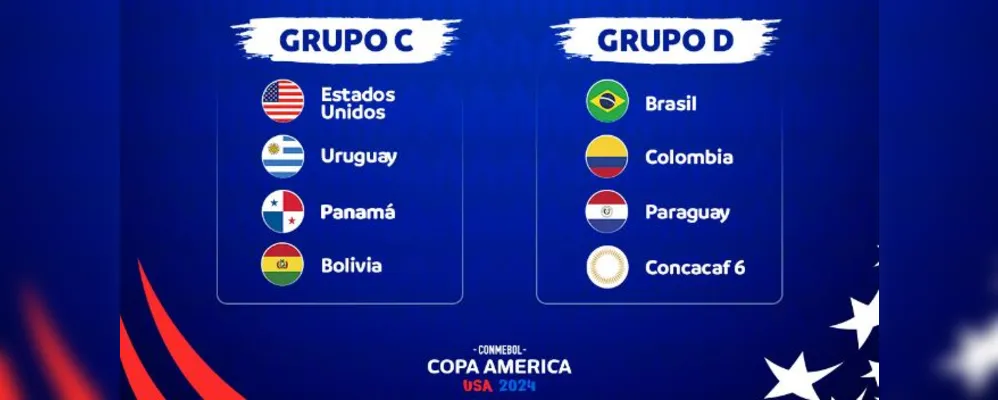 Copa América 2024: veja os adversários do Brasil