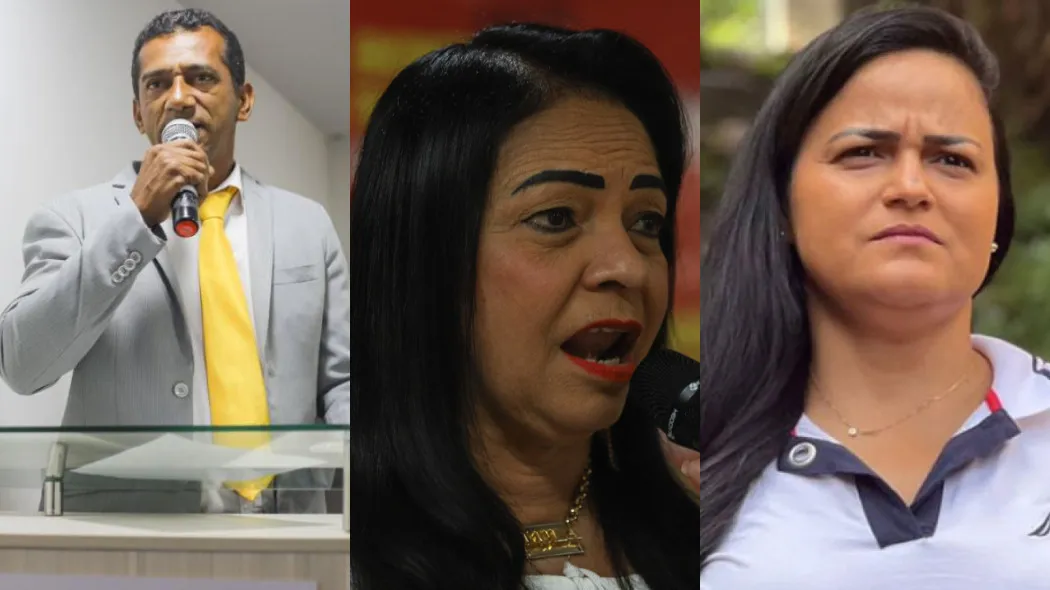 Vereador de Lauro de Freitas. Edivaldo Palhaço (PSB), prefeita Moema Gramacho e Vereadora Débora Régis