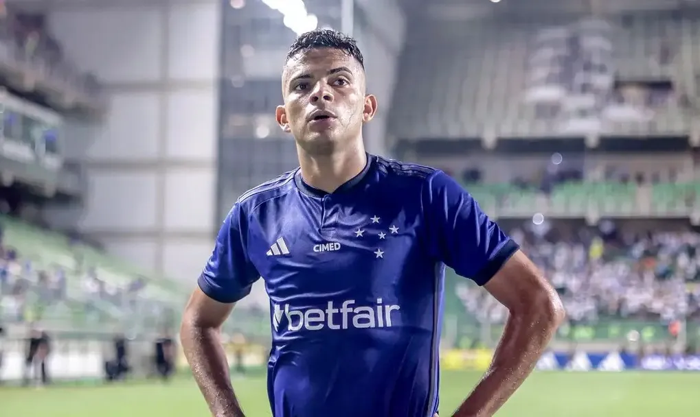 Bruno Rodrigues durante sua passagem pelo Cruzeiro