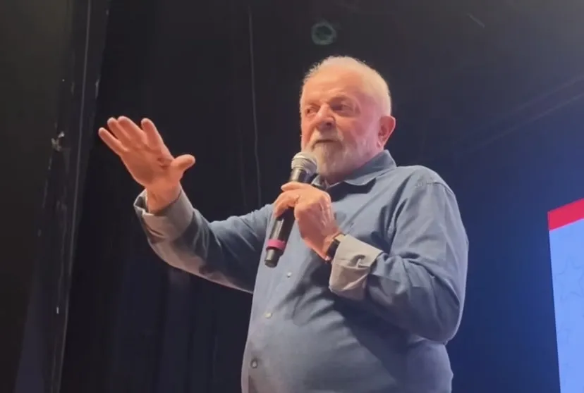 Presidente Lula (PT) discursa na conferência eleitoral 2024