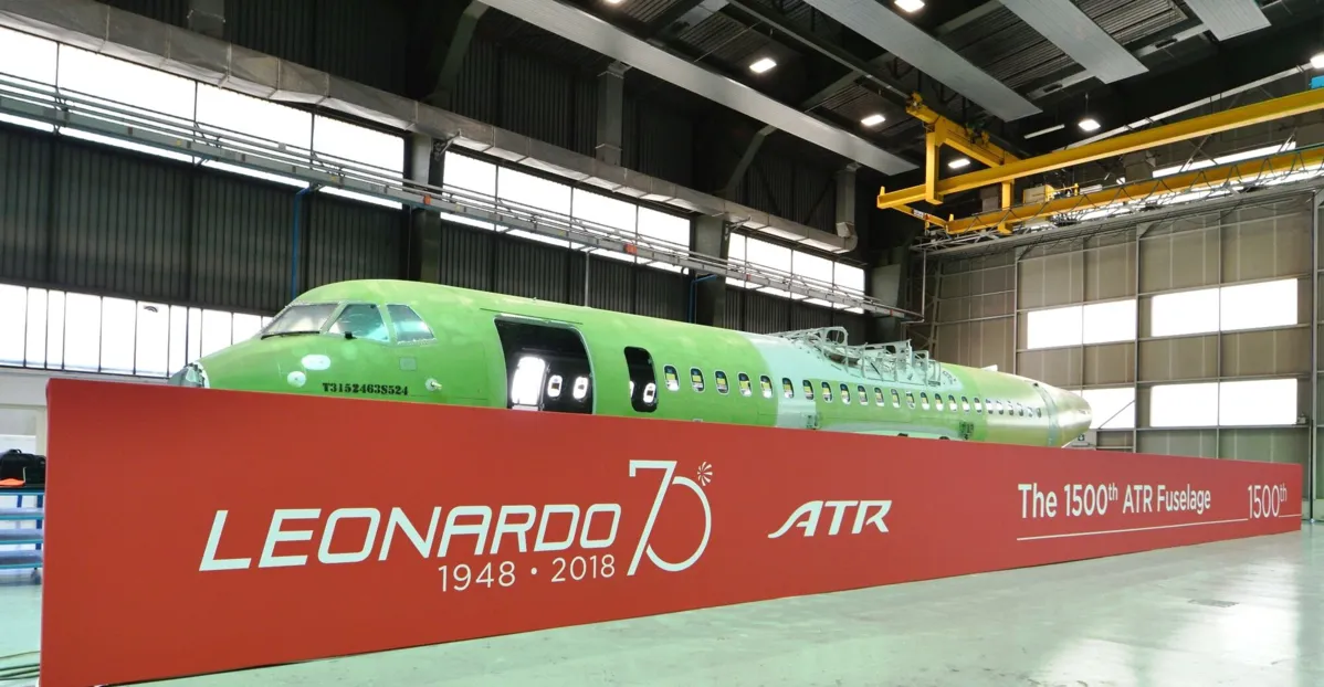 A Leonardo é responsável pela fabricação da aeronave ATR