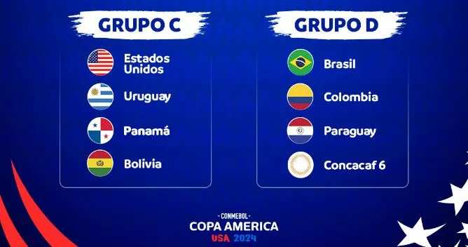 Brasil terá Paraguai, Colômbia e um representante da  Concacaf como adversários