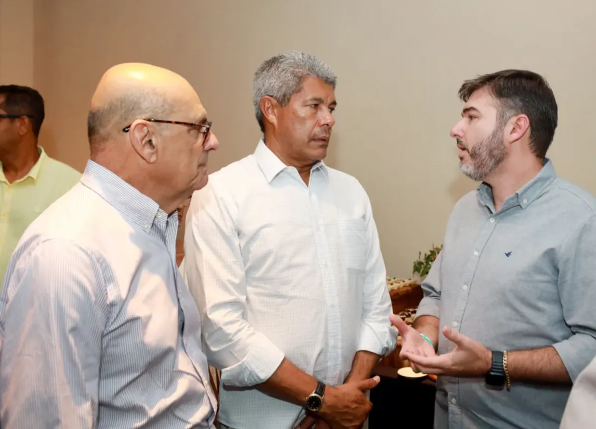 Governador em encontro com executivos do grupo Aviva, em Costa do Sauípe
