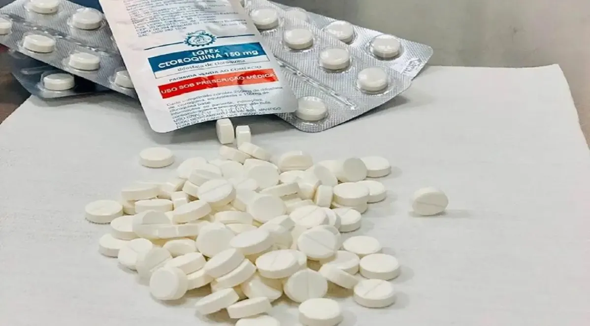 Comprimidos de cloroquina produzidos no Laboratório Químico Farmacêutico do Exército brasileiro