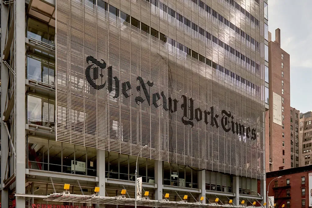 O NYT é a primeira grande organização de mídia americana a processar as empresas, criadoras do ChatGPT
